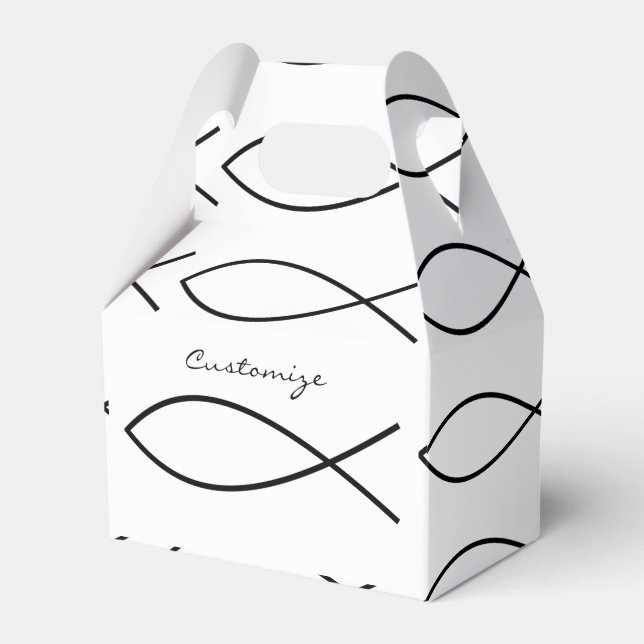Christian Fish Symbol Ichthys Thunder_Cove Favour Box (Front Side)