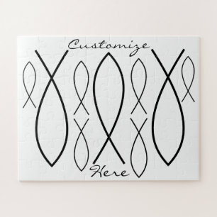 Christian Fish Symbol Ichthys Thunder_Cove Jigsaw Puzzle