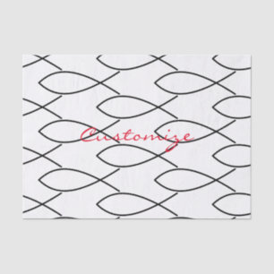 Christian Fish Symbol Ichthys Thunder_Cove Tissue Paper