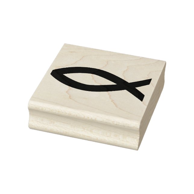 CHRISTIAN FISH SYMBOL RUBBER STAMP (Stamp)