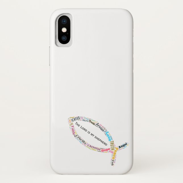 Christian Fish Symbols Case-Mate iPhone Case (Back)