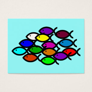 Christian Fish Symbols - Rainbow School -