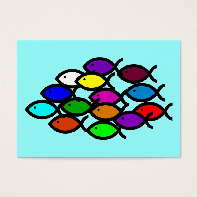 Christian Fish Symbols - Rainbow School - (Front)