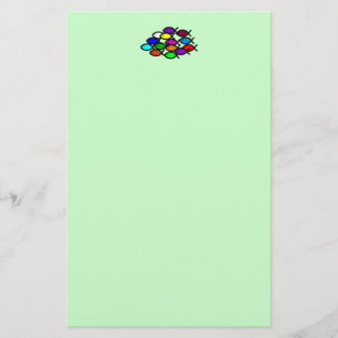 Christian Fish Symbols - Rainbow School - Stationery