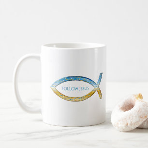Christian Fishes   Follow Jesus Coffee Mug
