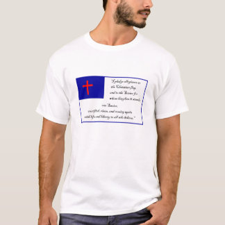 Christian Fkag and Pledge to the Christian Flag T-Shirt