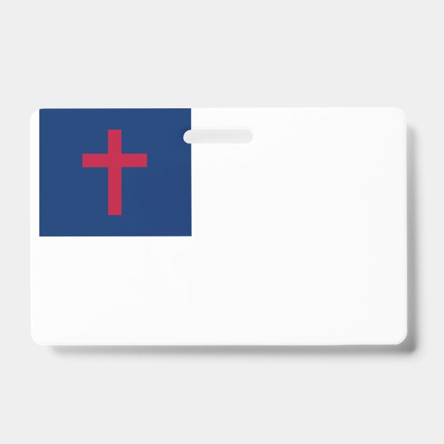Christian flag Badge ID Badge (Front)