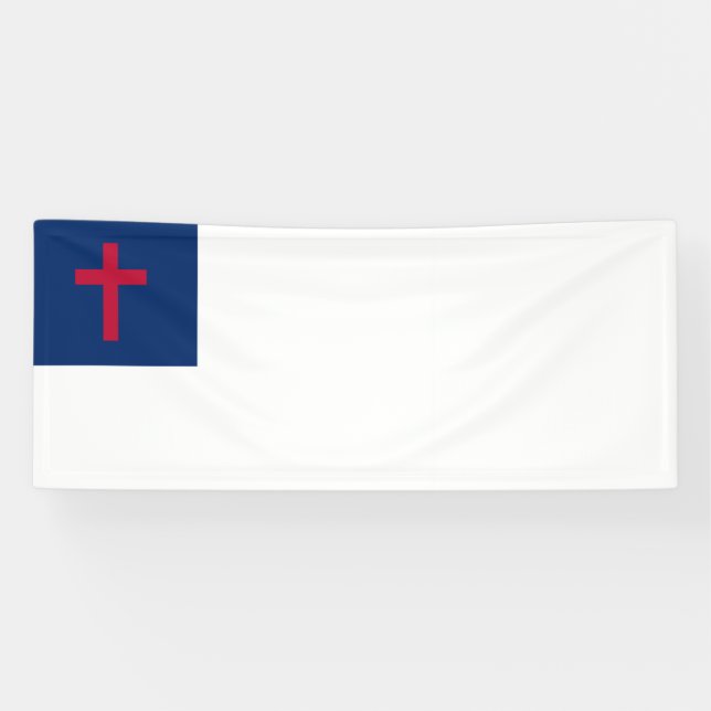 Christian flag Banner (Horizontal)