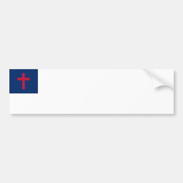 Christian Flag Bumper Sticker (Front)
