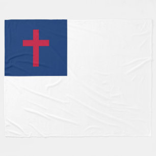 CHRISTIAN FLAG FLEECE BLANKET