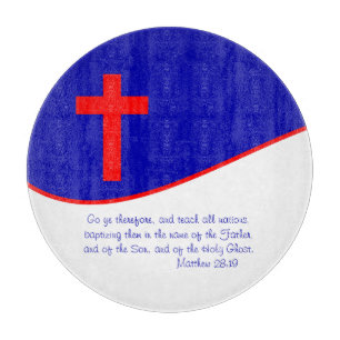 Christian Flag Inspired Cutting Board