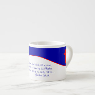 Christian Flag Inspired Espresso Cup