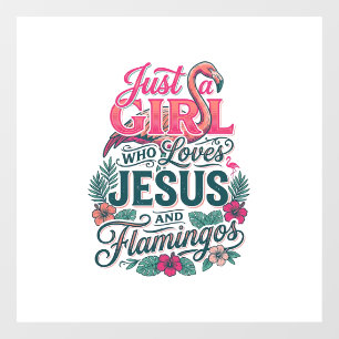 Christian Flamingo Girl Vintage