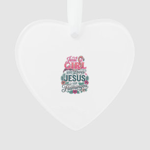 Christian Flamingo Girl Vintage Ornament