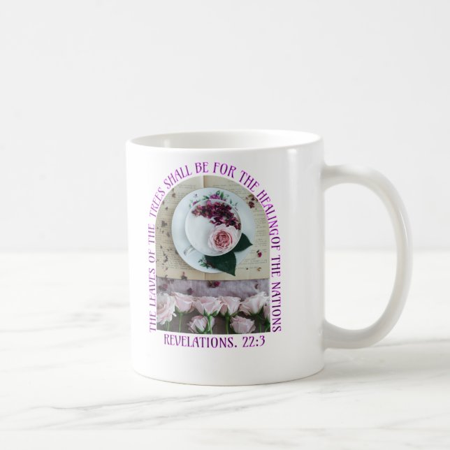 Christian Floral Coffee and Tea Mug (Right)