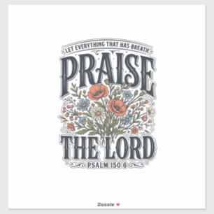 Christian Floral Praise the Lord Psalm 150_6