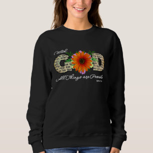 Christian for Women Positive Godly Bible Quote fo Sweatshirt