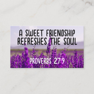 CHRISTIAN FRIENDSHIP ENCLOSURE CARDS LAVENDER 