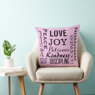 Christian Fruit Of The Spirit, Galatians 5:22-23 Cushion