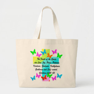 CHRISTIAN FRUIT OF THE SPIRIT LARGE TOTE BAG