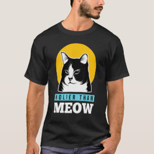 Christian Funny Holier Than Meow Cute Cat Lover T-Shirt