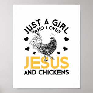 Christian Funny Religious Farmer Women Gift Jesus Poster