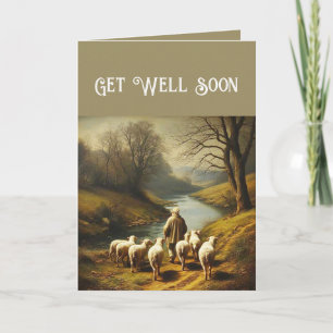 Christian Get Well Soon Lord is my Shepherd Holiday Card