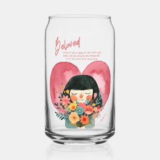 Christian Gift glass with encouraging Bible Verse