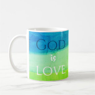 Christian Gift God is Love Painterly Coffee Mug