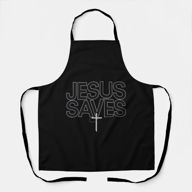Christian Gift Jesus Faith Bible Verse Apron (Front)
