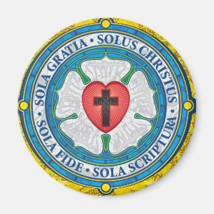 “CHRISTIAN GIFTS” Luther Rose Christian Jesus  Magnet