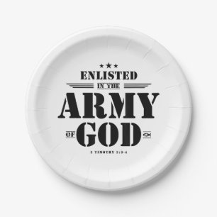 Christian gifts religious bible verse scriptures G Paper Plate