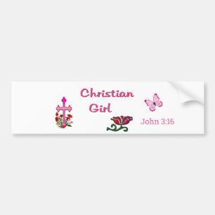 Christian Girl  Bumper Sticker