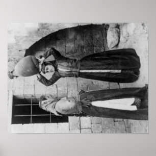 Christian Girls with Water Jug in Nazareth Poster