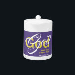 Christian GOD FINAL SAY Bible Purple SMALL 11oz<br><div class="desc">Enjoy your hot drink morning, noon and night with this stylish Scripture monogram mug. Modern design includes the message "GOD HAS THE FINAL SAY" which refers to Proverbs 16:1. All text is fully customisable, so you can personalise with your own monogram or favourite Bible verse or text. Matching items available....</div>