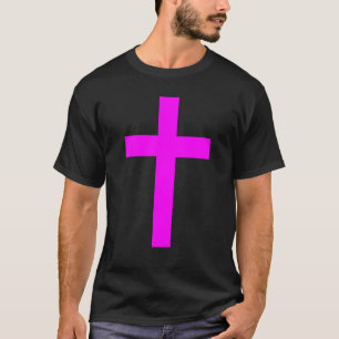 Christian God Jesus Cross Magenta T-Shirt