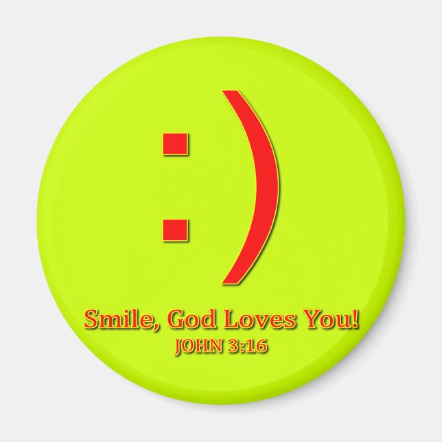 Christian God Love's You Magnet (Front)