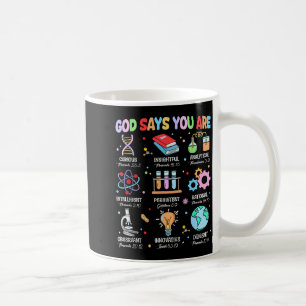 Christian God Says I Am Bible Verse Science Biolog Coffee Mug