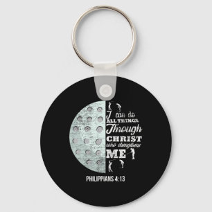 Christian Golf Philippians 413 Golfer Gifts Men Wo Key Ring