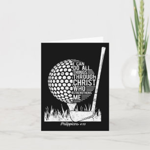 Christian Golf Plyer I Can Do All Things Philippia Card