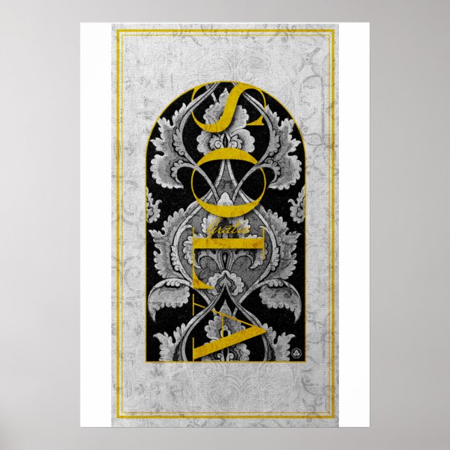 CHRISTIAN GRACE ALONE SOLA GRATIA POSTER (Front)