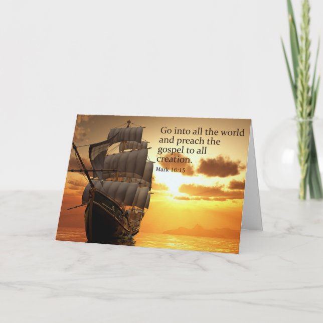 Christian Graduation and Ordination Card (Front)
