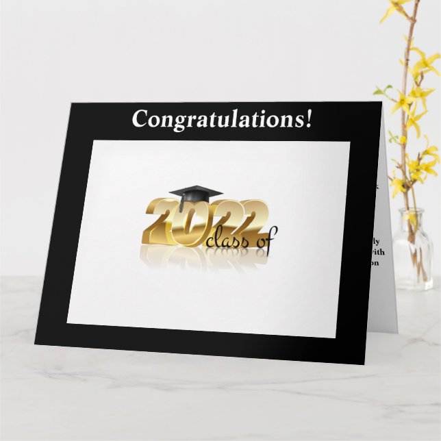 Christian Graduation Card (Yellow Flower)