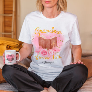 Christian grandmother gift with Bible quote T-Shirt
