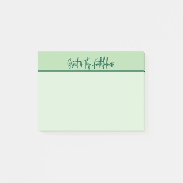 Christian Great is Thy Faithfulness Notepad (Front)