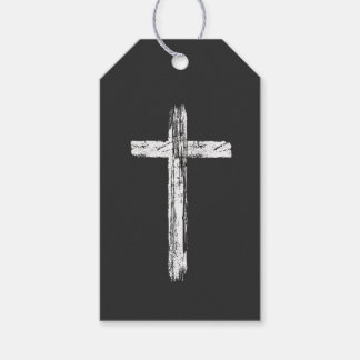 Christian Grunge Cross Gift Tags