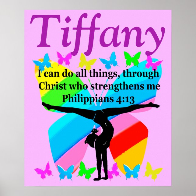 CHRISTIAN GYMNASTICS PERSONALIZED POSTER (Front)