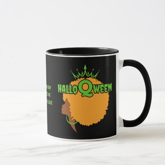 Christian HALLOQWEEN Afro Queen Halloween Mug (Right)