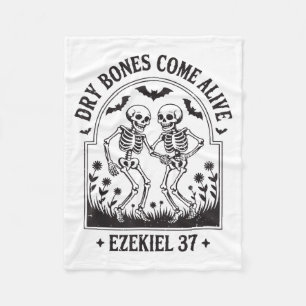 Christian Halloween Dry Bones Come Alive Funny Jes Fleece Blanket