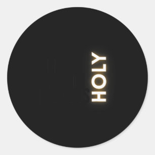 Christian Halloween Fall Holy Spirit Design Classic Round Sticker